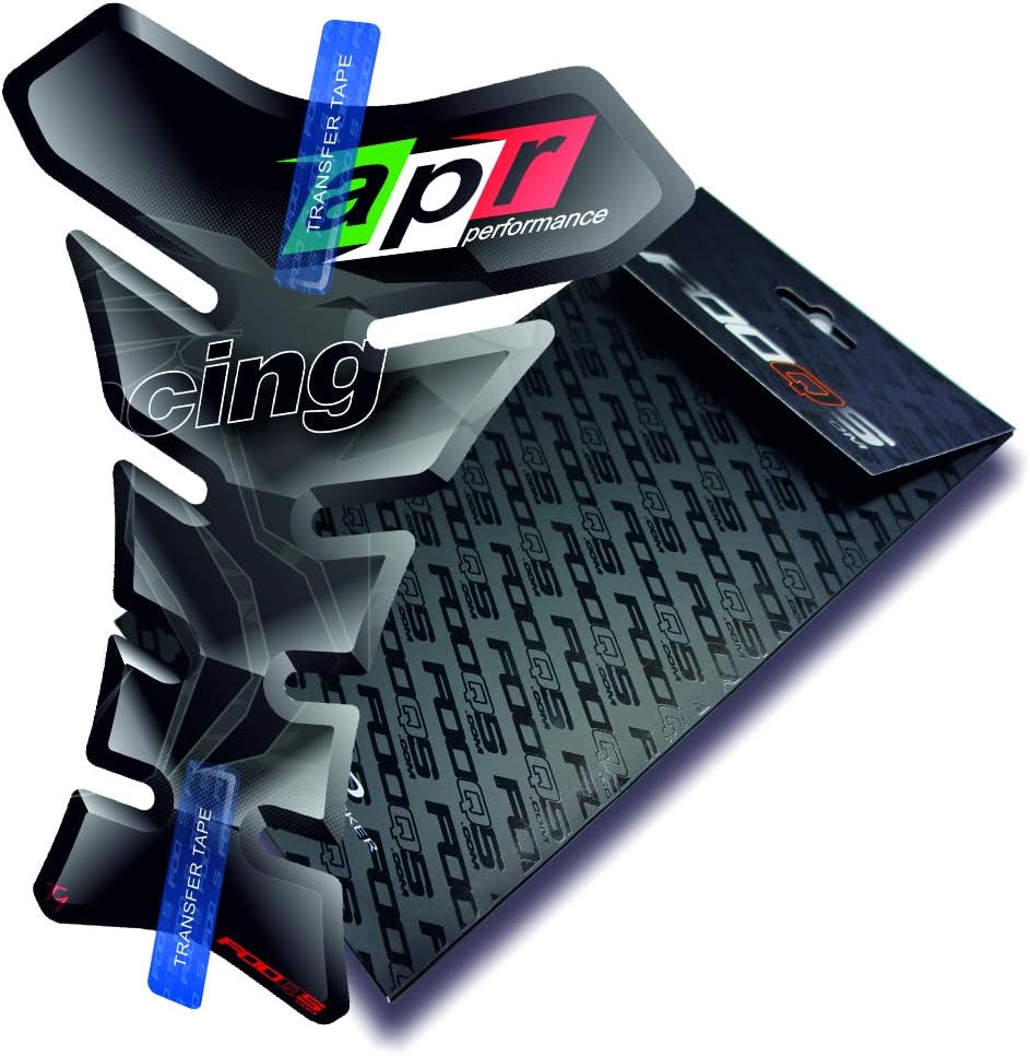 Motorcycle Gas Protector Sticker / 3D Rubber Fuel Tank Pad Tankpad Protector Decal for Aprilia Rs-4 Rs4 Rs 4 Rsv-4 Rsv4 Rsv Tuono 125 Touno125 Shiver Rs-50 Rs50 Rs-125 Rs250 Rsv1000 Mille (Black)