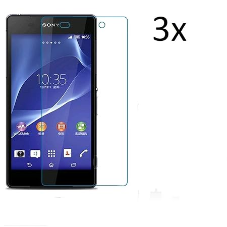 Cardana | 3X bruchsicheres Panzerglas für Sony Xperia Z2 | Schutzfolie aus 9H Echt Glas