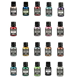 19 Rainbow Dust Metallic & Pearlescent Edible Food Paints & Single Pot of Cupcake Avenue Edible Glue