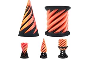 SYRYIA Impossible Cone, Spiral Cylinder Fidget Toy for Stress and Anxiety Relaxing, 3D Printed Passthrough Sculpture for Kid and Adult