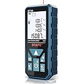 Laser Measure, DTAPE 165 Ft Digital Laser Distance Meter, Upgraded High-Accuracy Laser Measuring Tool, Electronic Tape Measur