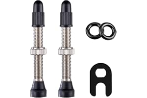 HZJD 2PCS Tubeless Valves, Brass Tubeless Valve Stem(40 mm), 1PSC Valve Core Remover Tool