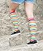 Blue Beat Sports Women Rainbow Graduated Compression Socks for Running Pregnancy Flight Travel - 15-20 mmHg Support Compression Stockings
