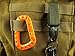 EKLORN 2pcs Nylon Velcro, Gear Keeper Pouch, can be used as Key Chain, Key Ring Holder, Compatible with Molle Bags, perfect webbing attachment strap (Black)