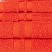 Superior Ultra-Soft 3-Piece Cotton Towel Set, Daily Use for Bathroom, Guest Room, Quick Dry, Set Includes 1 Bath Towel, 1 Hand Towel, and 1 Washcloth, Essential Plush Towels for Home - Tangerine