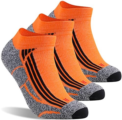 Men's Ankle Running Socks Unisex Compression Cycling Tennis Athletic Socks 10-15 mmHg,1/3/6 Pairs