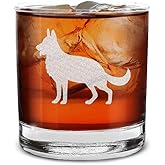 shop4ever German Shepherd Dog Breed Engraved Whiskey Glass 11 oz. Dog Lovers Gift