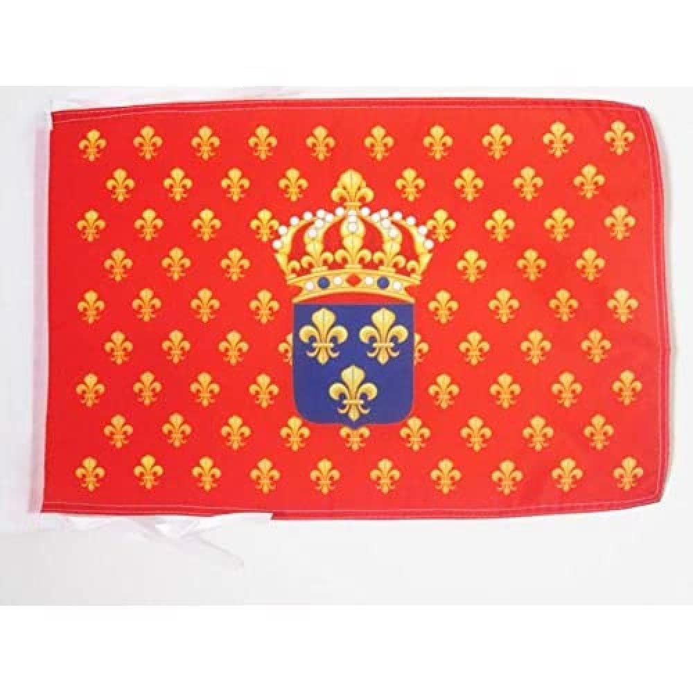 AZ FLAG - Royal Gallet of France Flag - 18'' x 12'' - 100% Polyester Naval French Kingdom Small Banner with Two Cords - Fade Resistant - Vivid Colors - 18x12 in - 45x30 Cm — image 1