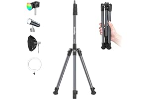 SMALLRIG 74.8"/ 6.23 ft Adjustable Light Stand Photography, Max Load 8.8 lb, Compact Lighting Tripod Stand for Softbox, Flashlights, Ring Light, LED Video Lights, COB Light, Folded Size 16.5" - 5475