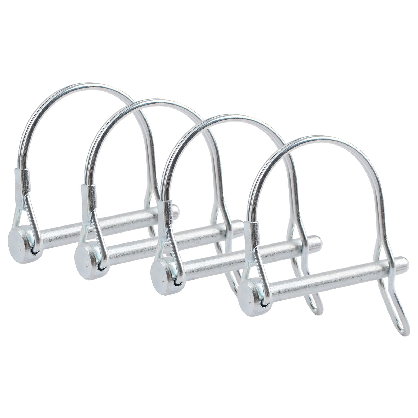 INCREWAY Linch Pin, 4PCS 6 * 55mm Carbon Steel Locking Pins, Trailer Lock Pin Linch Retaining Pins Locking Pin Fasteners for Track Farm Lawn
