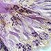 pqdaysun 5 Yards African Lace Fabrics Nigerian French Beaded Tulle Fabric (purple)