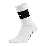 DeFeet Aireator Team Double Cuff Socks, White, Medium
