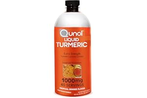Qunol Liquid Turmeric Curcumin with Black Pepper 1000 Milligram, Supports Healthy Inflammation Response and Joint Support, Dietary Supplement, Extra Strength, 40 Servings, 20.3 fl oz (pack of 1)