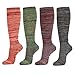 Women's Fall Winter Slouch Knit Socks (Heather Knit_4Pair)