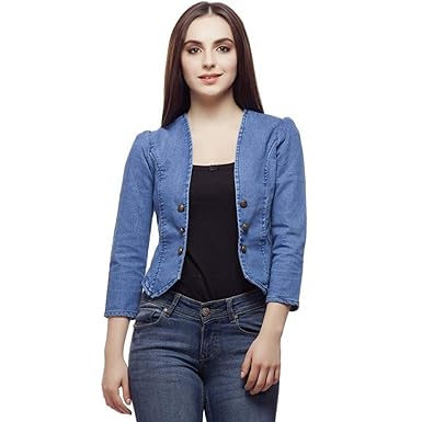 girl blazer with jeans