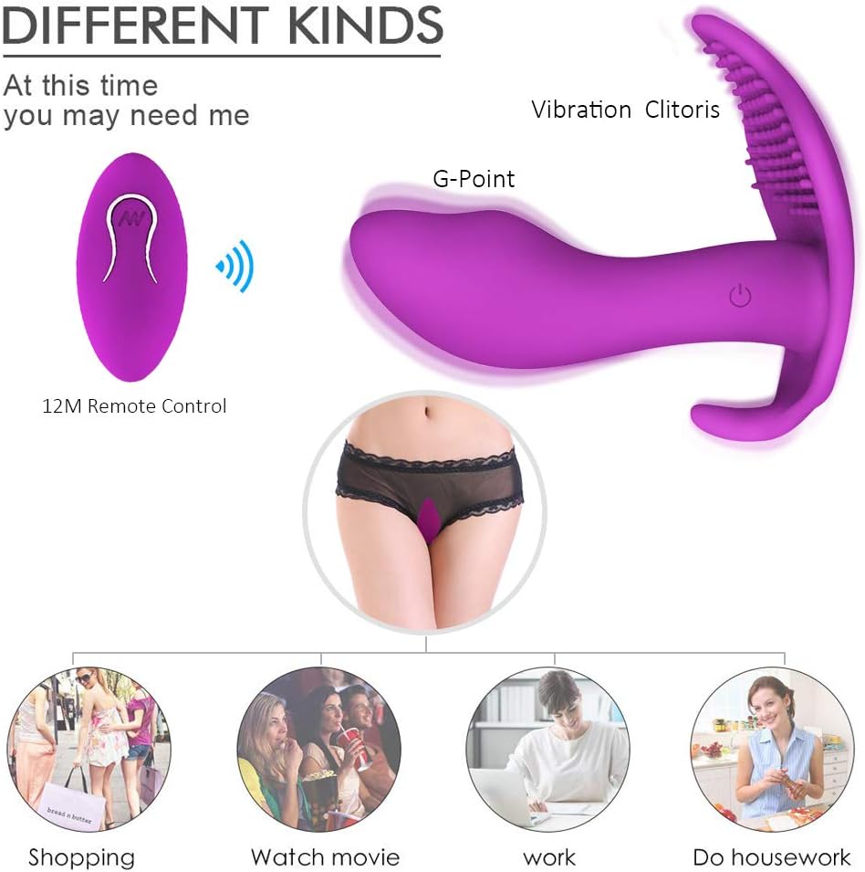 Love Six Toys for Woman Wearable Vibrant Toy for Woman with Remote Vibranting Panties for Woman G Sport Vibrantors for Couples Invisible Wearable Powerful Butterfly