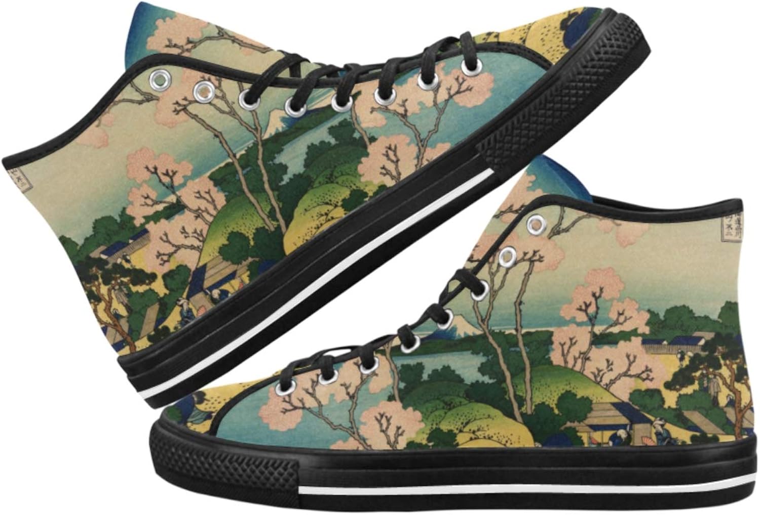 canvas high top shoes