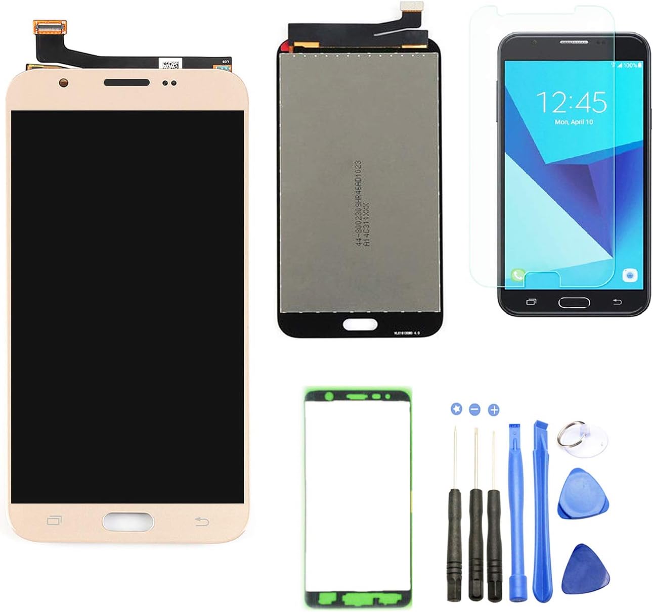 Ubrokeifixit J727 Touch Glass Panel Screen Digitizer LCD Display Assembly Replacement for Samsung Galaxy J7 2017" SM-J727A J727V J727P J727R4 Gold(NOT for J7 2015/2016/2018)