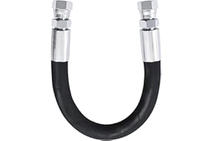 3/8" Hydraulic Hose Assembly 12 inch,with 3/8" JIC 37° Female Swivel Fittings (2 Ends),SAE 100R2AT 2 Wire Braid, 4785 PSI, -4