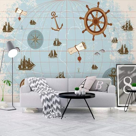 Adhesivos De Pared Papel Pintado Mural Personalizado 3D Minimalista