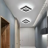 Comely Modern LED Ceiling Light 30W 3300LM Square Black White 6500K view 8