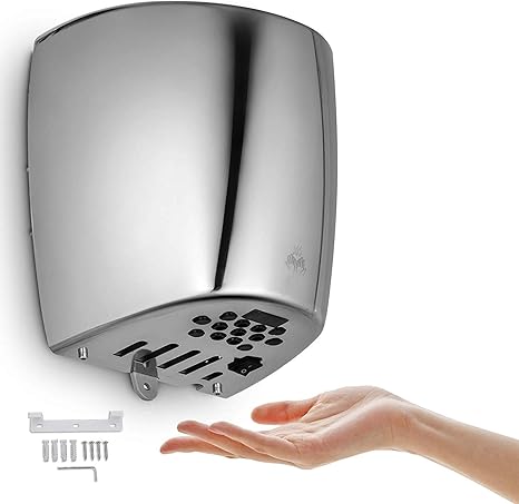 Flowerw Elektrischer Handetrockner Automatischer Handetrockner Edelstahl Professioneller Handetrockner 1200w Amazon De Kuche Haushalt