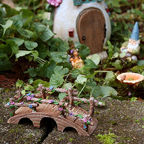 NW Wholesaler - Fairy Garden Collection - Bridge with Vines & Flowers (1) - Thumbnail 4