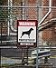 Honey Dew Gifts, Warning Protected By Rottweiler, Beware of Dog Aluminum Sign, 9 Inch by 12 Inch, Property Sign, HDG-1063