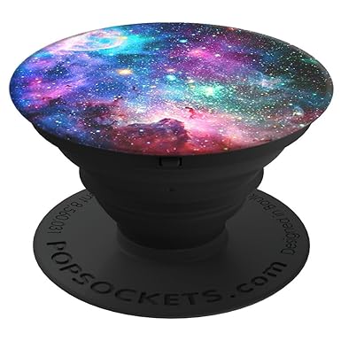 PopSockets - Ausziehbarer (Nicht Austauschbarer) Sockel und Griff für Smartphone und Tablet - Blue Nebula