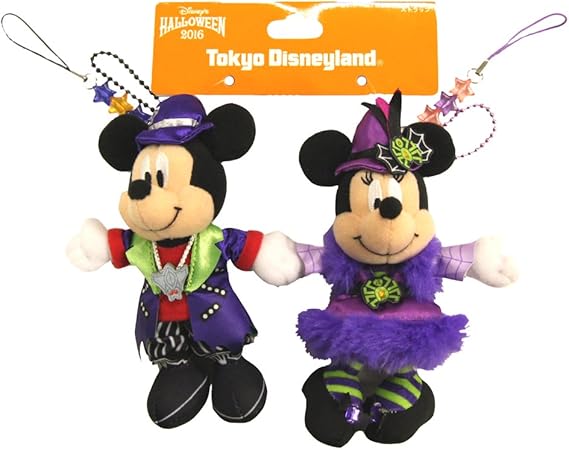 Amazon Co Jp ディズニー ハロウィーン ハロウィン 16 ランド ぬいぐるみ ストラップ セット ミッキー ミニー マウス ディズニーランド限定 おもちゃ