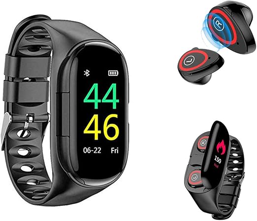 Amazon Co Jp スマートウォッチ イヤホン 2 In 1 プロフェッショナル Tws スマートブレスレット ヘッドセット Bluetooth イヤホン 自動ペアリング 腕時計 ビジネス スポーツ兼用 用iosとアンドロイド 最高音質 音楽再生 無痛装着 スマートブレスレット 活動量計 歩数計
