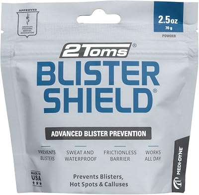 2Toms BlisterShield Powder Friction Free Protection Feet Hot Spots Calluses