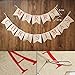 Blissun Merry Christmas Burlap Banners, Jute Burlap Banners, Merry Christmas Banner Decoration, Christmas Banner for Fireplace Wall Tree Home Christmas Decor
