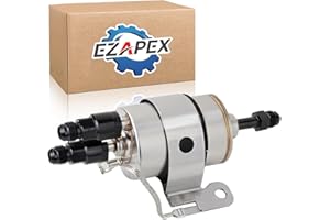 EZAPEX WIX 33737 Upgraded Fuel Filter Regulator Compatible with LS Swap C5 Corvette Chevrolet AN-6 Fittings 3/8'' 5/16''