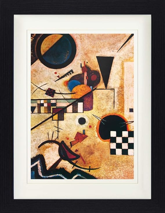 1art1 Wassily Kandinsky Gegenklänge, 1924 Gerahmtes Bild Mit Edlem