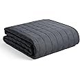 YnM Exclusive 15lbs Weighted Blanket, Bed Blanket for One Person of 140lbs, Ideal for on Queen/King Bed (Dark Grey, 60"x80" 1