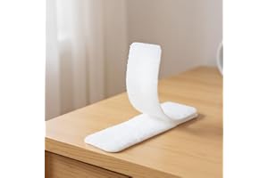 10 Pcs Heavy Duty Double-Sided Adhesive Hook and Loop Tape, Sticky Back Fastening Strips for Home, Office, and Craft Projects