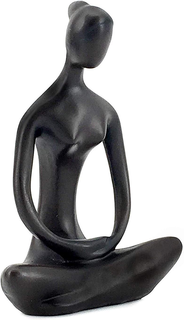 Elaan31 23134 Yoga Lady Statues Handcrafted Meditation Pose Girl Woman