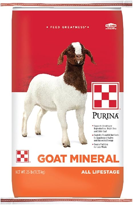 Amazon Com Purina Goat Mineral Goat Supplement 25 Lb Bag Pet