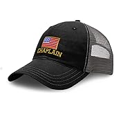 Richardson Soft Mesh Cap Hat Embroidered Chaplain American Flag Christian Jesus Cotton