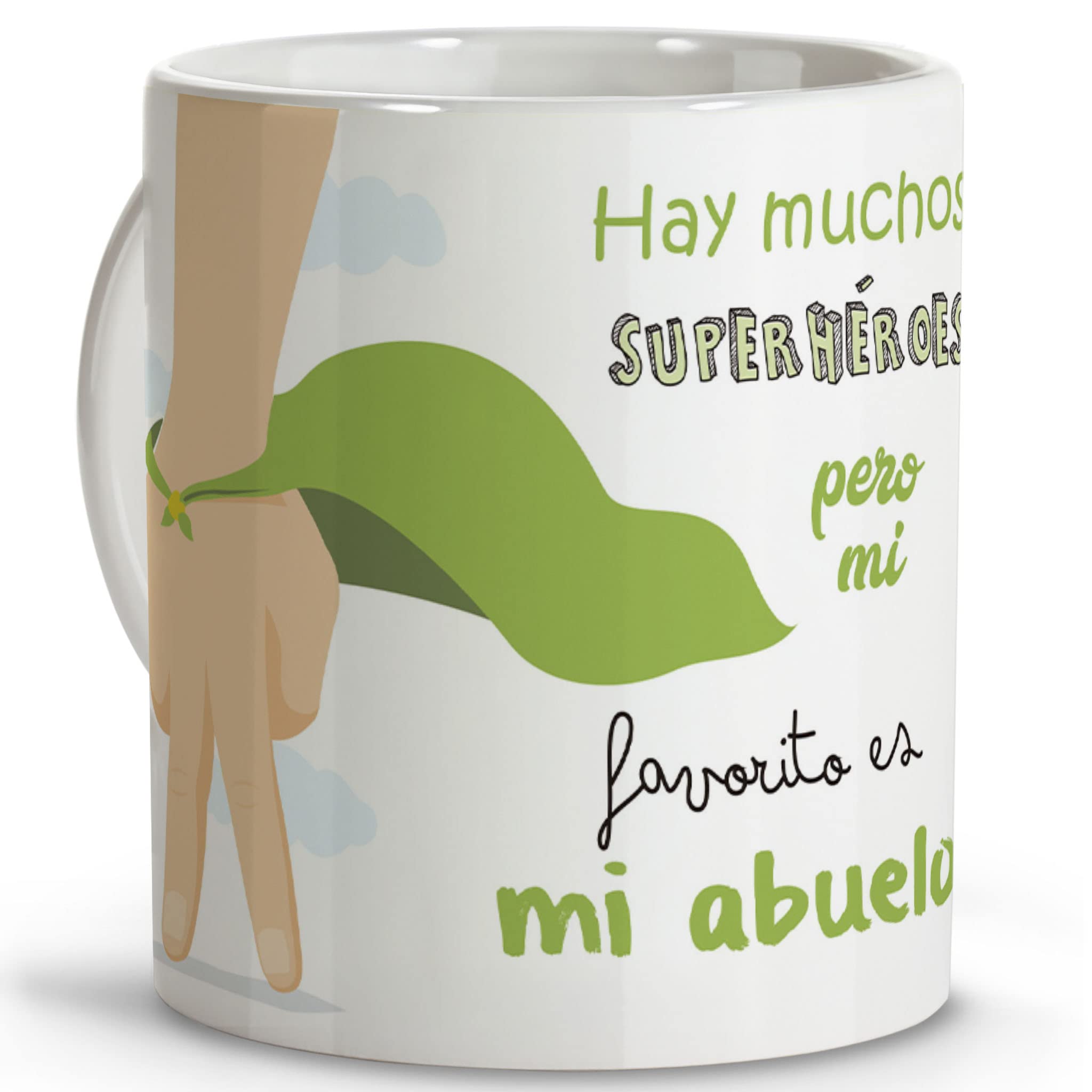 LolaPix Grandad Mug, Original Gifts, Original Breakfast Mugs, Various Designs, Super Grandad