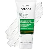 Dercos Hair & Scalp Moisturizing Conditioner, Formulated With Glycerin, Niacinamide + Hyaluronic Acid, Hair Conditioner & Scalp Moisturizer, Strengthens, Post Dandruff Treatment, 6.7 Fl Oz