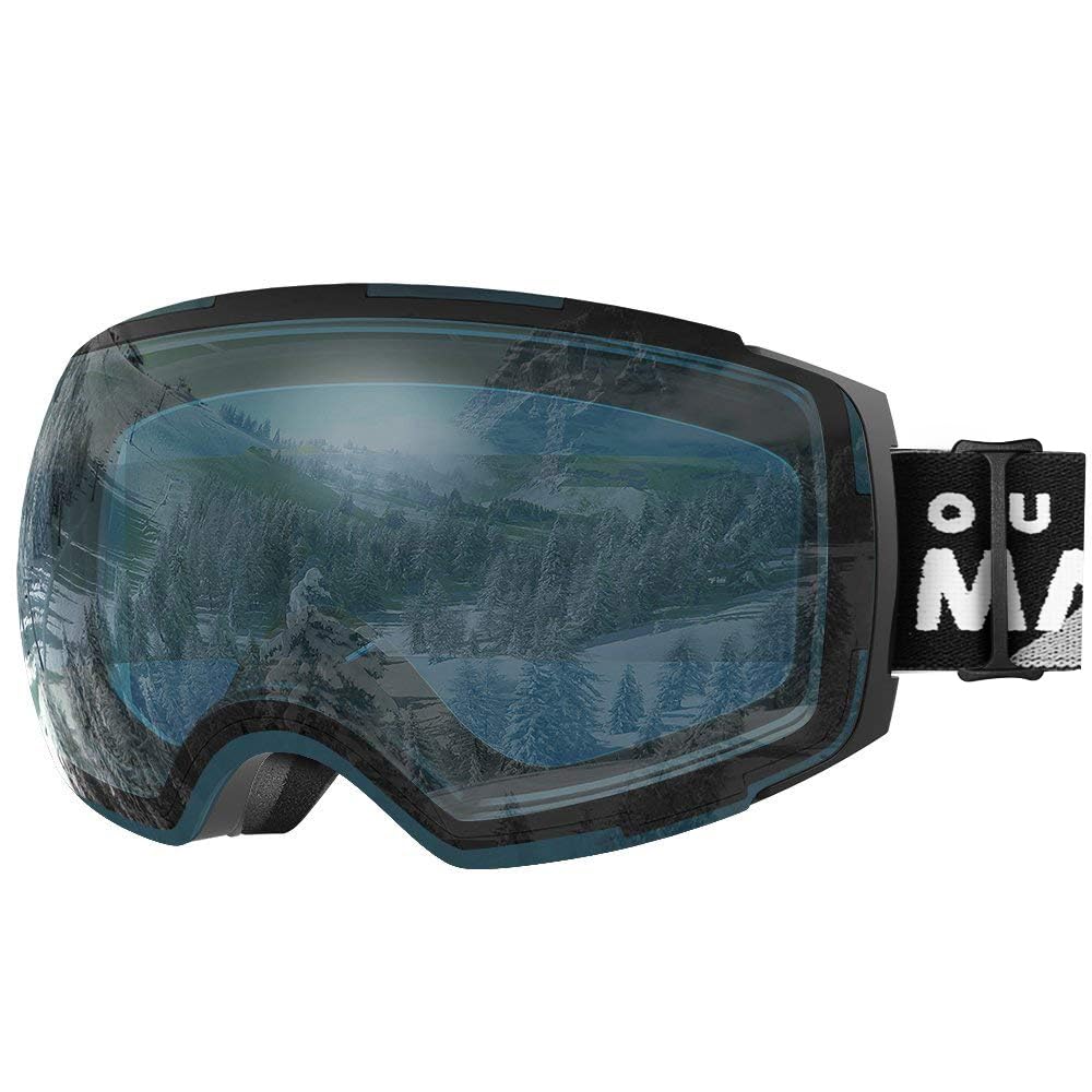 OutdoorMaster Ski Goggles PRO - Frameless, Interchangeable Lens 100% UV400 Protection Snow Goggles for Men & Women