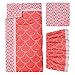 Trend Lab Shell 3 Piece Crib Bedding Set, Coral/White