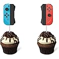 Video Game Cupcake Toppers 24PCS,Switch Game Controller Theme Cupcake Decorations,Birthday Cake Decorations Picks for Boys Gaming Themed Birthday Party