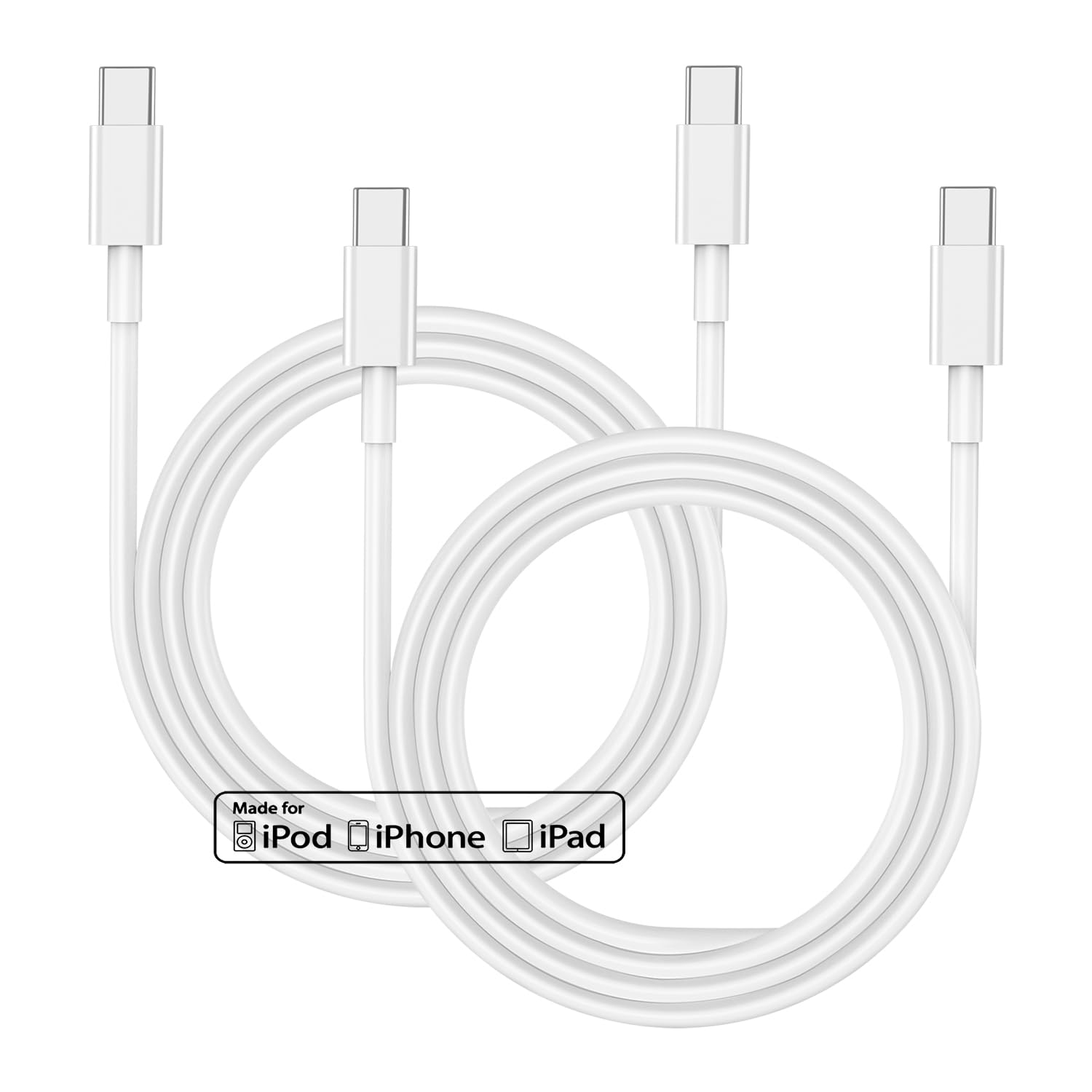 iPhone Charging Cable 1M 2Pack, Type C Cable Fast Charging USB C Charger for Apple iPhone 17/17Pro/17Pro Max/17 Air/16/16 Pro/16 Pro Max/15/15 Plus/15 Pro/15 Pro Max,iPad