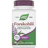 Nature's Way Forskohlii, Supports Healthy Body Composition*, Standardized Extract, 125 mg ForsLean per Serving, 60 Vegan Capsules (Packaging May Vary)