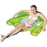 Intex Sit N Float Inflatable Lounge, 60" X 39" (Colors May Vary)(2 Pack)