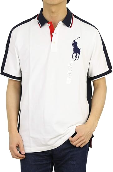 Amazon ポロ ラルフローレン Polo Ralph Lauren メンズ 半袖 クラシックフィット ビッグポニー刺繍 襟ロゴ ポロシャツ 並行輸入品 ポロシャツ 通販