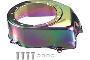 SWILPOOL Mirror-Colorful Recoil Fan Cover Shroud fit for Predator 212cc Hemi/Non-Hemi for Honda GX160/GX200 for Hisun 196cc Engines for Coleman B200R CT200U BT200X KT196 Go Kart Mini Bike
